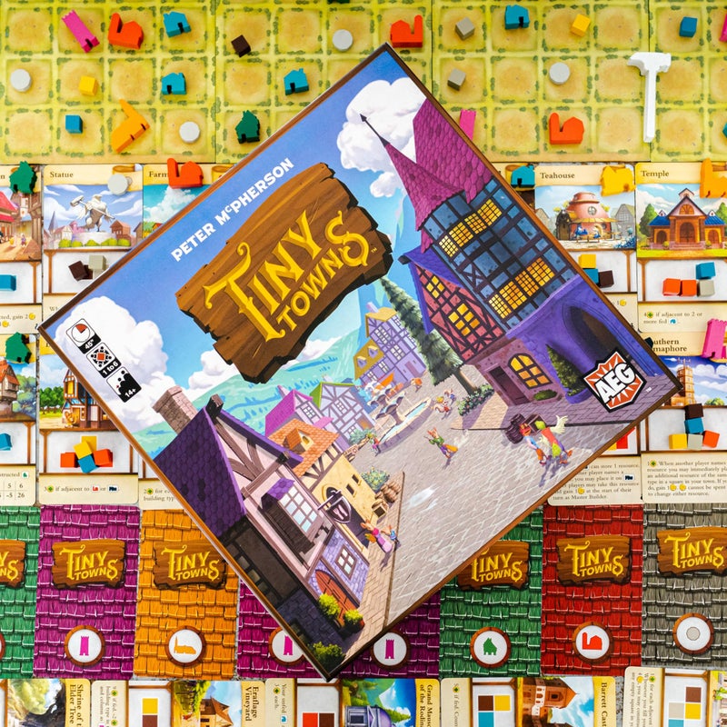 AEG Games AEG Tiny Towns | Award-Winning Abstract Strategy Board Game | Plan and Construct a Thriving Town | Puzzly City Building | 1-6 Players | Ages 14+ - Image 4